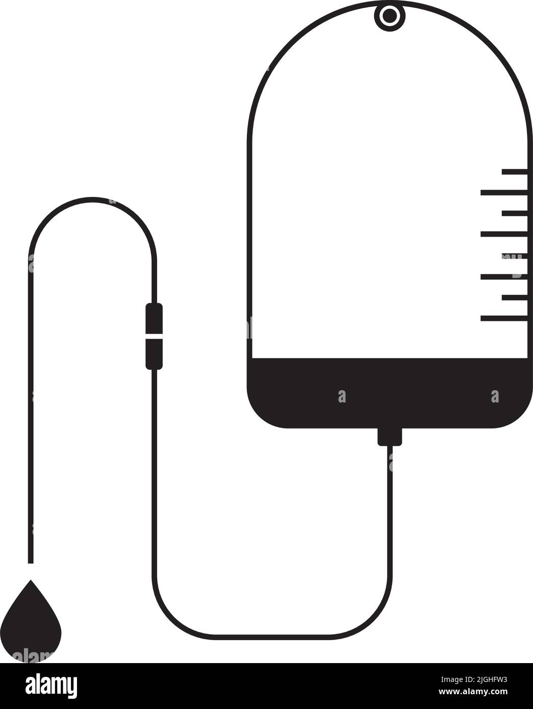 motif vectoriel du logo de l'icône de perfusion Illustration de Vecteur
