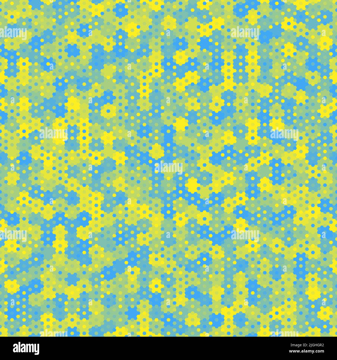 Motif camouflage sans couture avec camouflage géométrique sans fin hexagonal Illustration de Vecteur