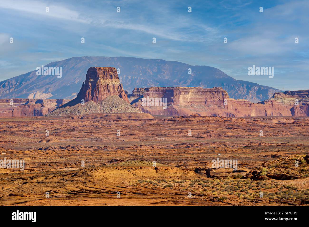 Paysage aride en Arizona, États-Unis Banque D'Images