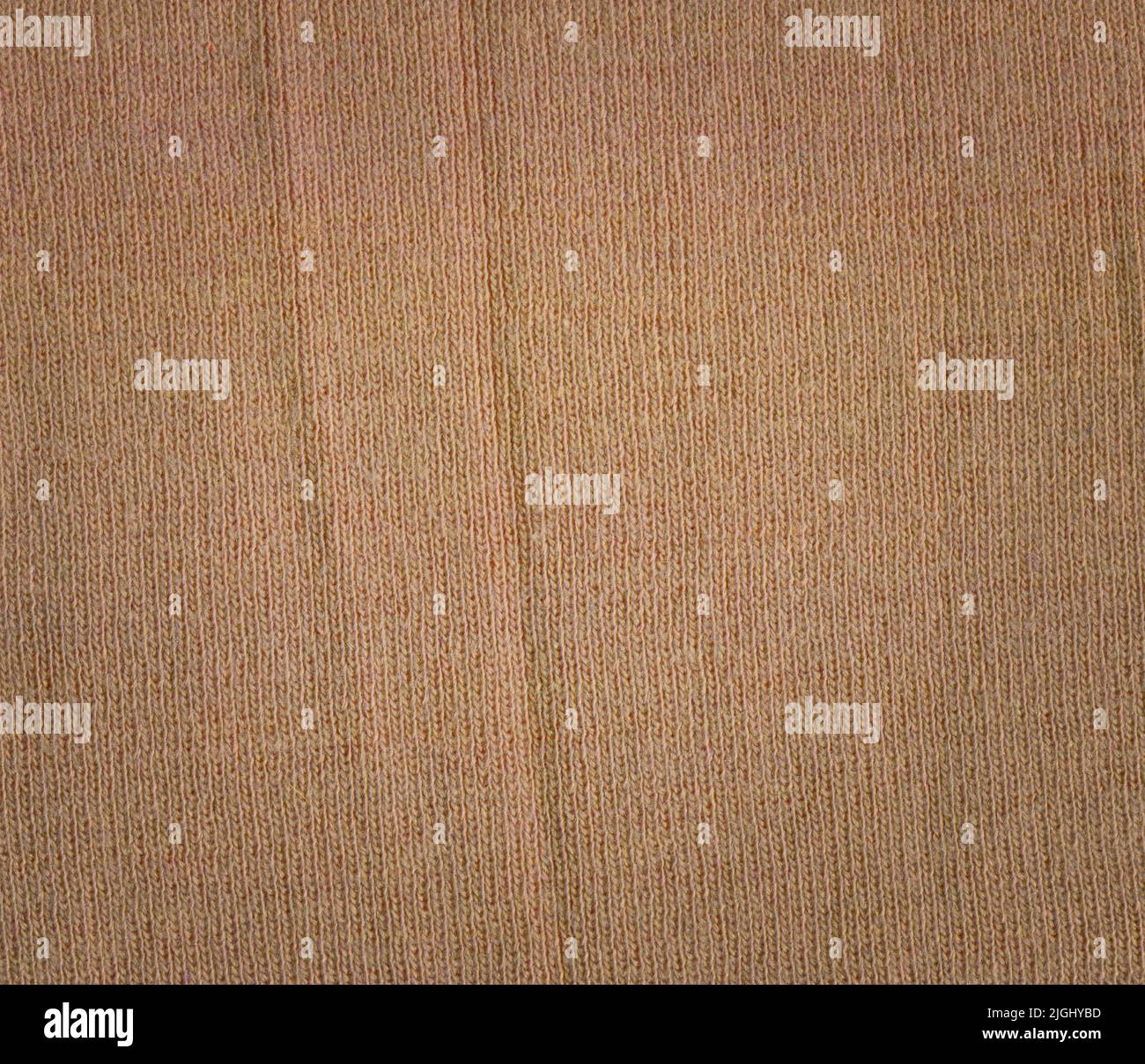 Arrière-plan en tissu marron texturé tricoté.Belle texture vermillon brun olive. Banque D'Images