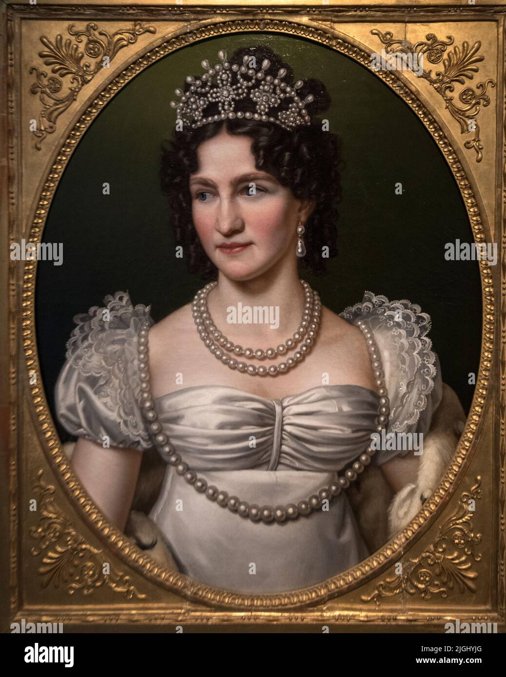 Joseph Karl Stieler: 'Impératrice Caroline Augusta' (1816-19) Banque D'Images