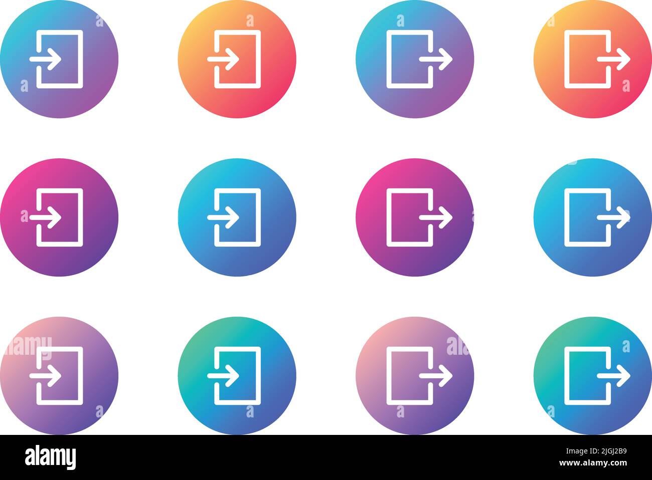 bouton web de l'interface utilisateur du compte de déconnexion. éléments de l'interface utilisateur Illustration de Vecteur