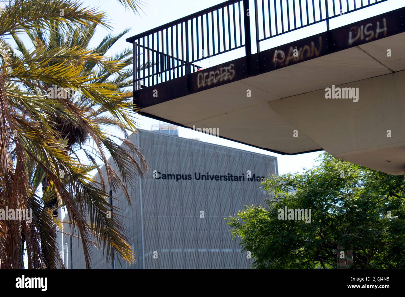 Campus Universitario Mar, Université publique de Barcelone, Espagne Banque D'Images