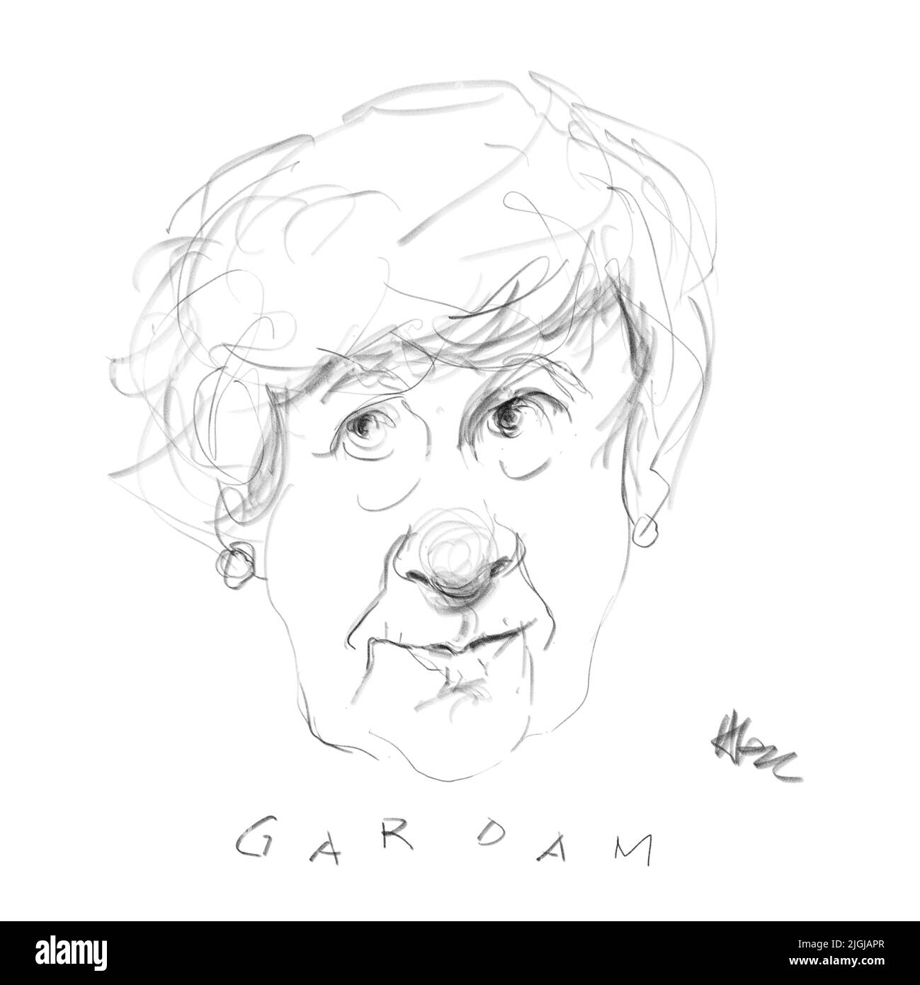 Portrait de l'auteur Jane Gardam Banque D'Images