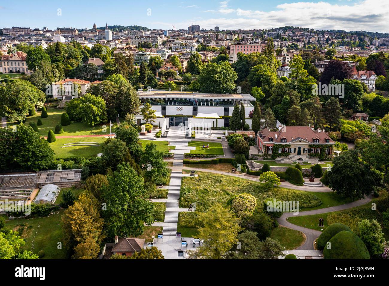 Le Musée Olympique, le Musée Olympique, Lausanne, Suisse Banque D'Images