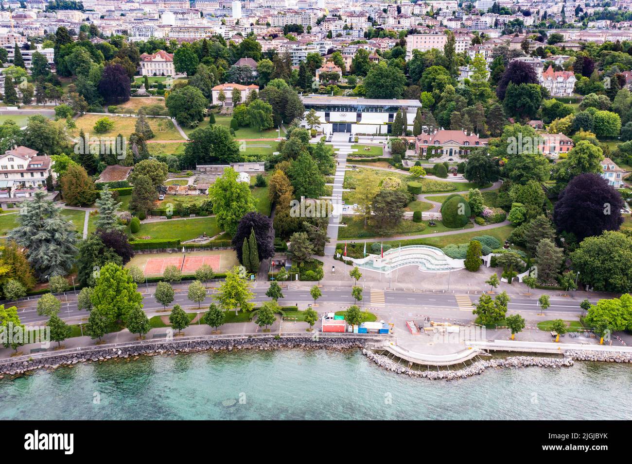 Le Musée Olympique, le Musée Olympique, Lausanne, Suisse Banque D'Images