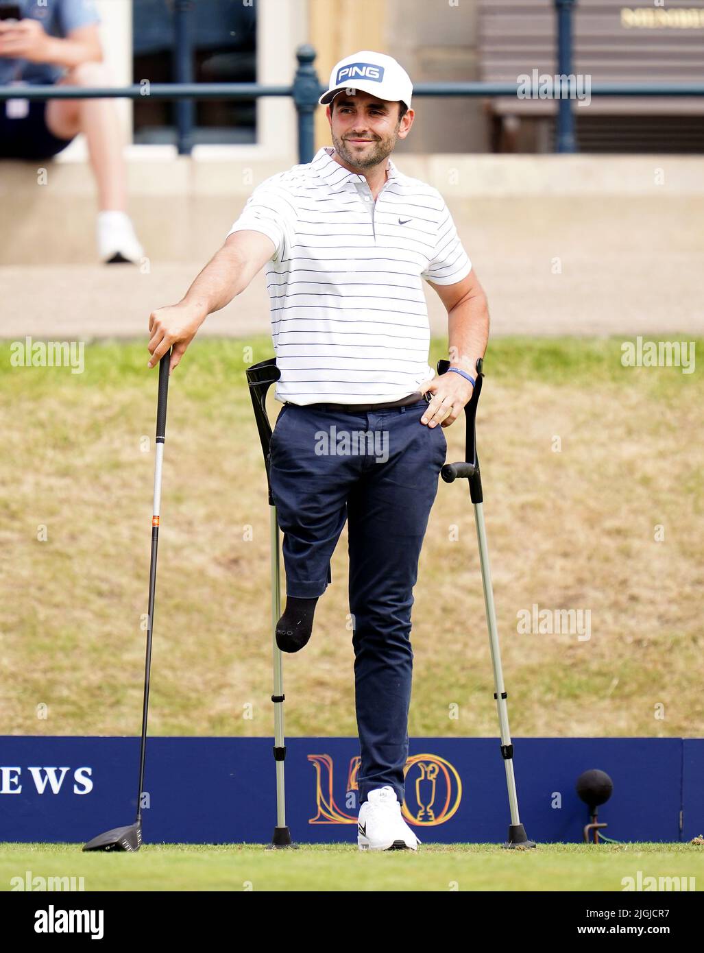 Juan Postigo Arce de Team Spieth sur le 1st trous lors de l'événement R&A Celebration of Champions au Old course, St Andrews. Date de la photo: Lundi 11 juillet 2022. Banque D'Images