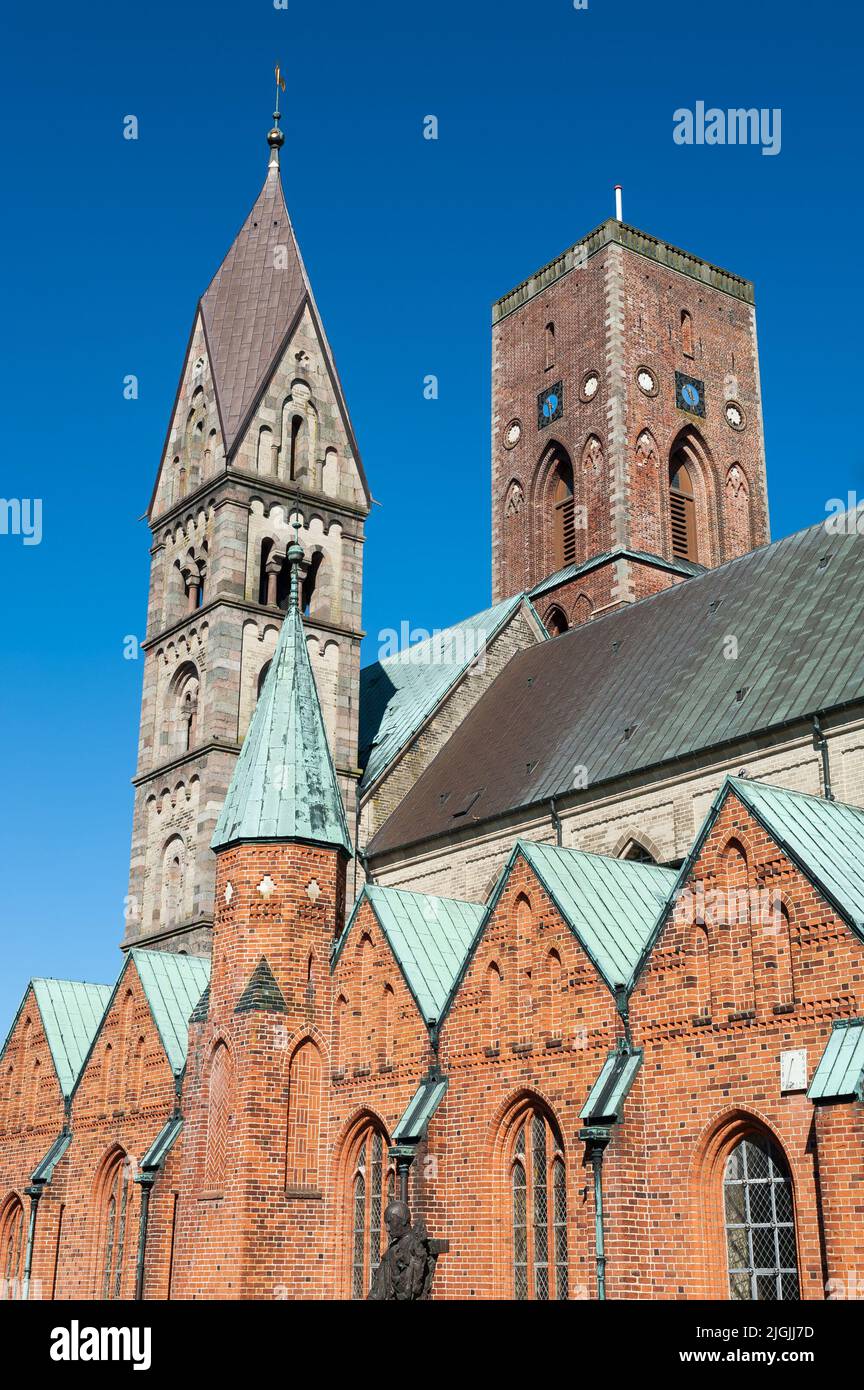 Cathédrale de Ribe, municipalité d'Esbjerg, région du sud du Danemark, Danemark Banque D'Images