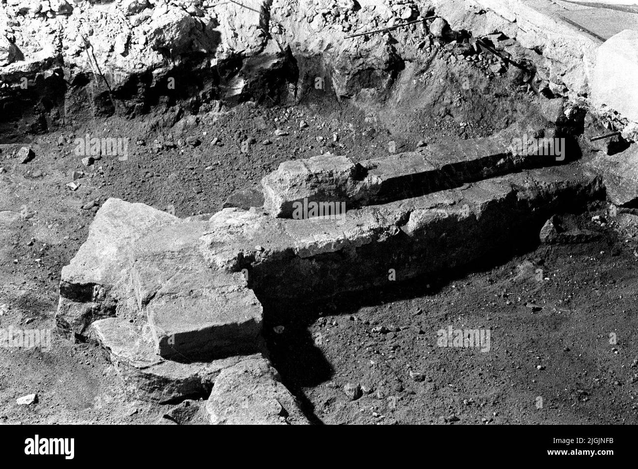 Grav détail de la tombe en maçonnerie dans le chœur de l'église de Carl Gustaf à Karlshamn. Banque D'Images