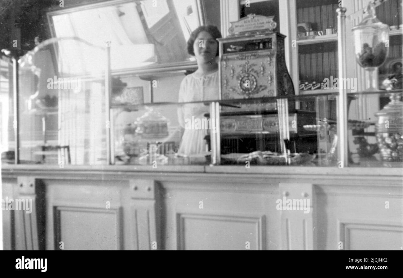 Konditori Clarberg's pâtisserie & café à Ronneby. Banque D'Images