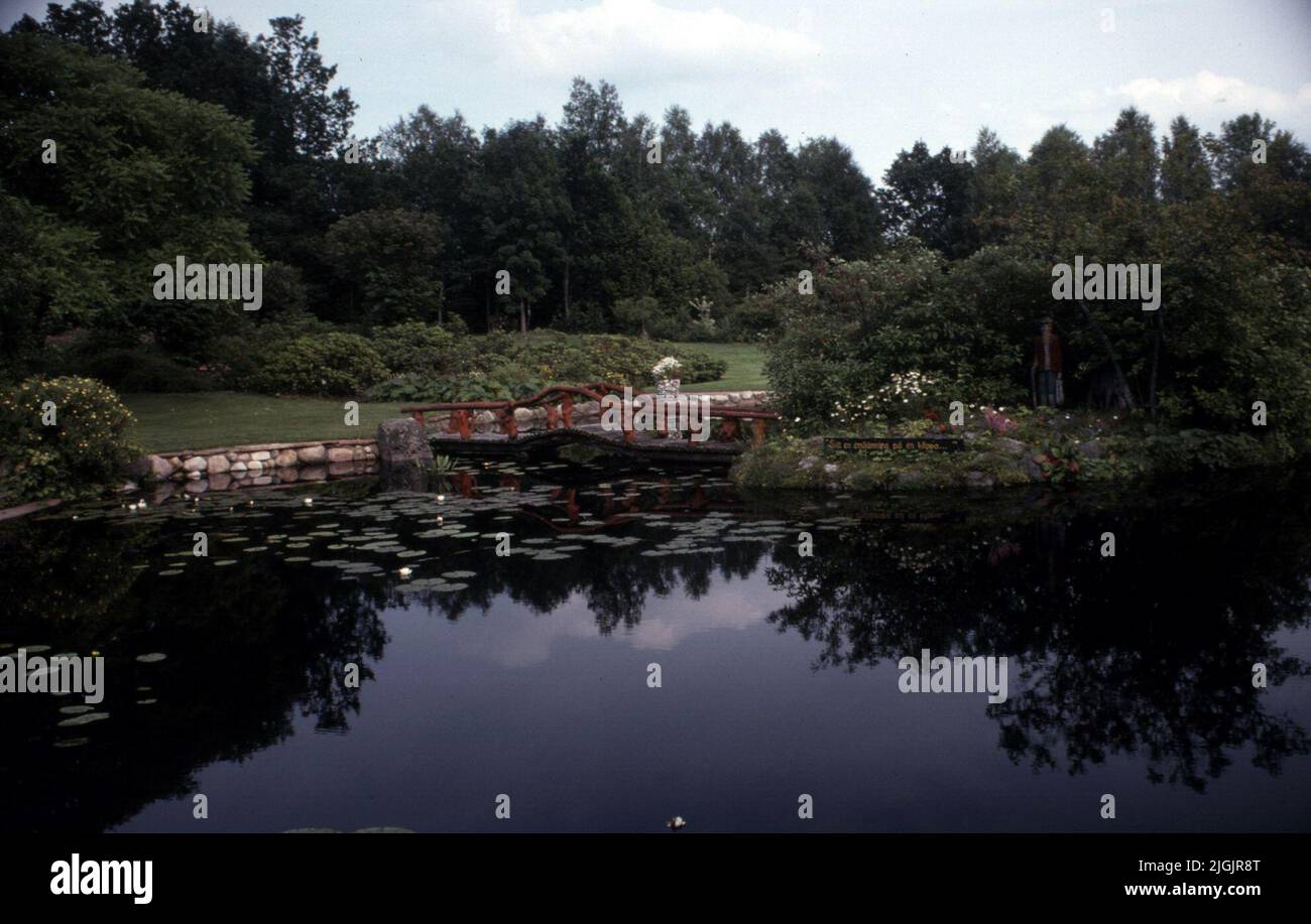 Ferme de fleurs, Eringsboda. Banque D'Images