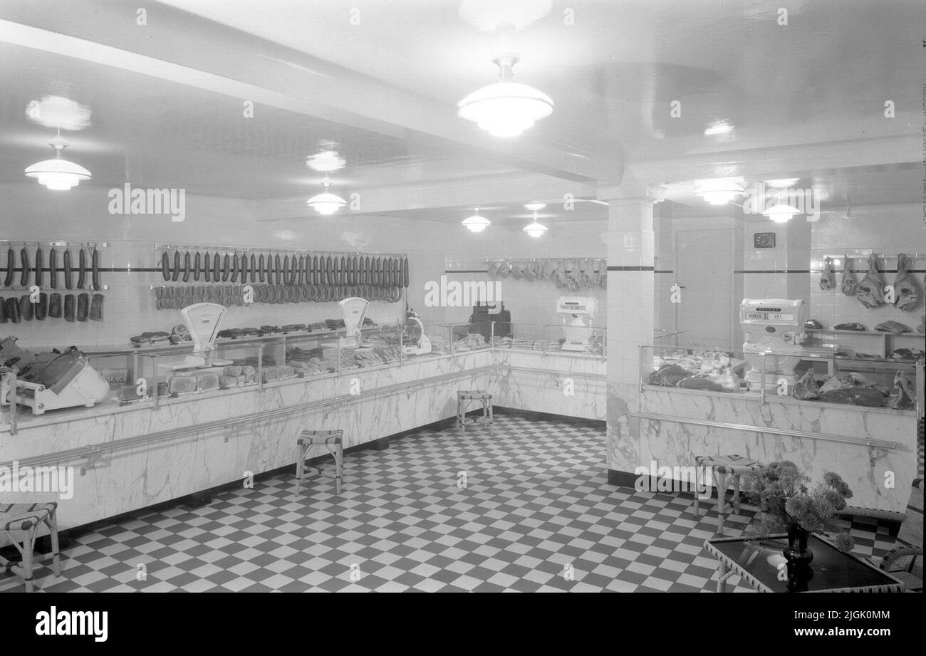 Image de Charkuteri Interior de KBS sur Ronnebygatan. Banque D'Images