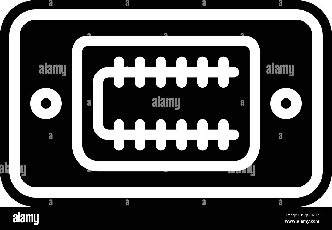 icône dvi . Illustration de Vecteur