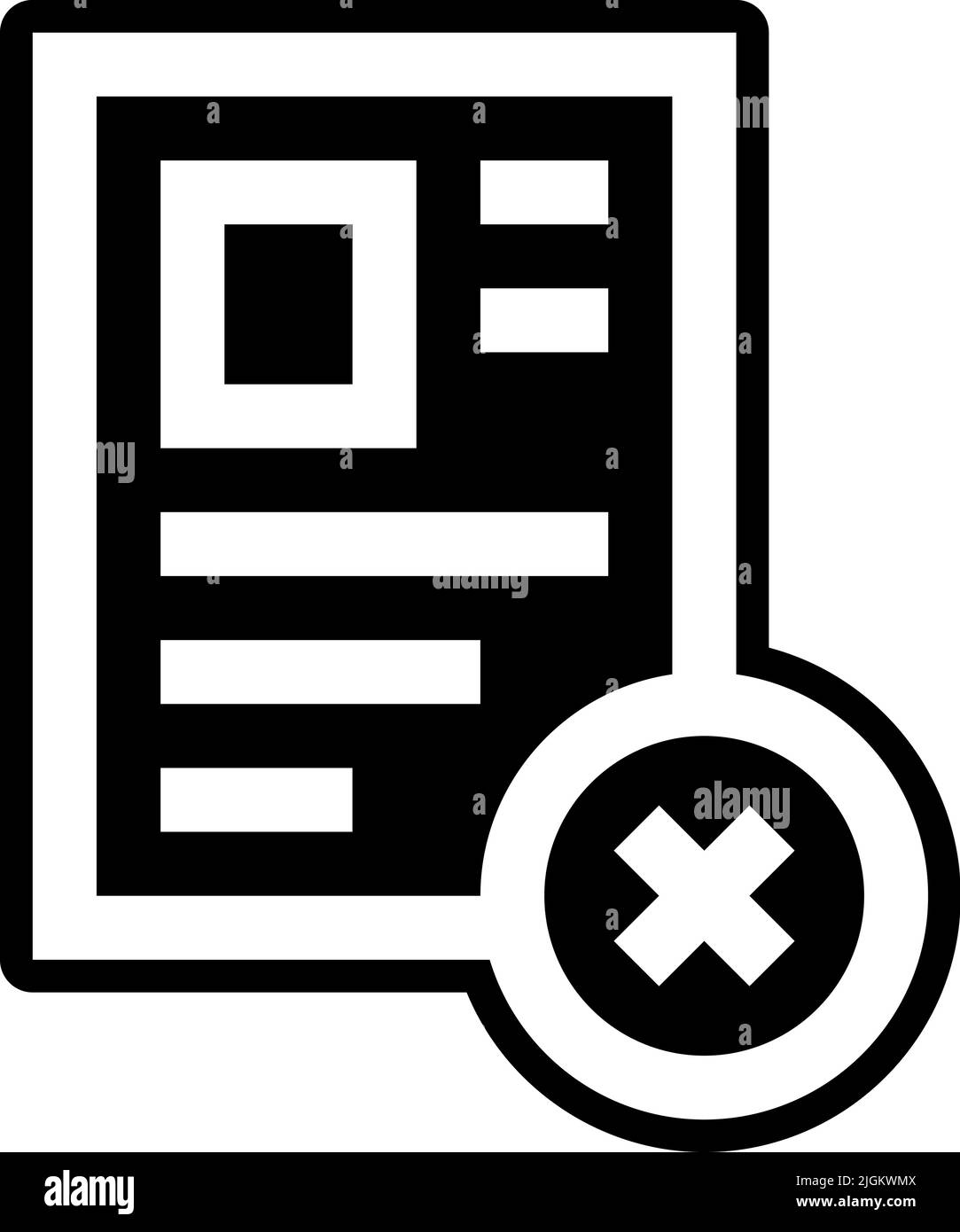 icône supprimer . Illustration de Vecteur