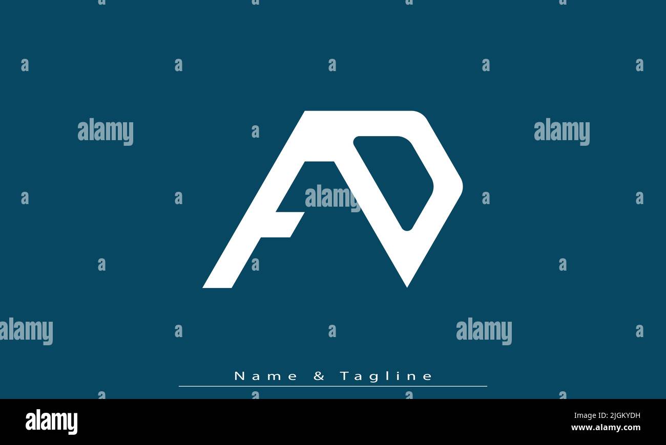 Lettres de l'alphabet initiales Monogram logo FO , OF Illustration de Vecteur