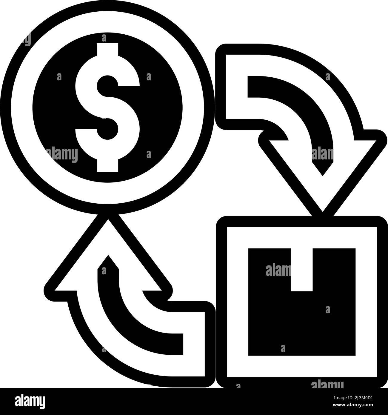 icône flux de trésorerie . Illustration de Vecteur