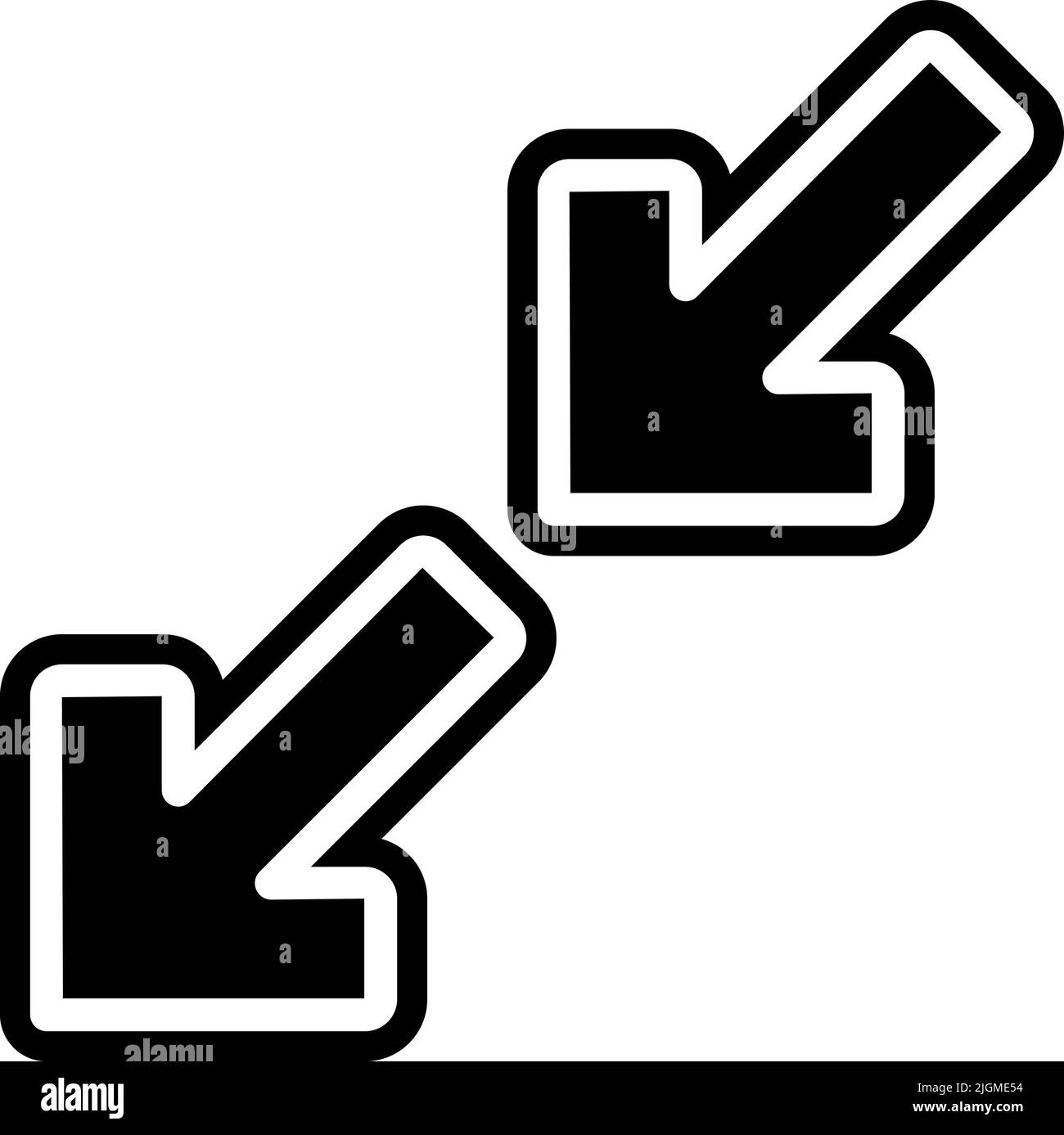 Symbole de double flèche Banque d'images noir et blanc - Page 3 - Alamy