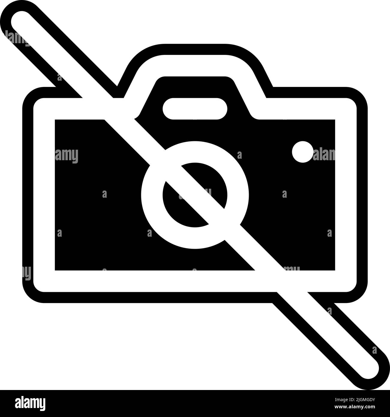 Cinema pas d'icône de caméra . Illustration de Vecteur