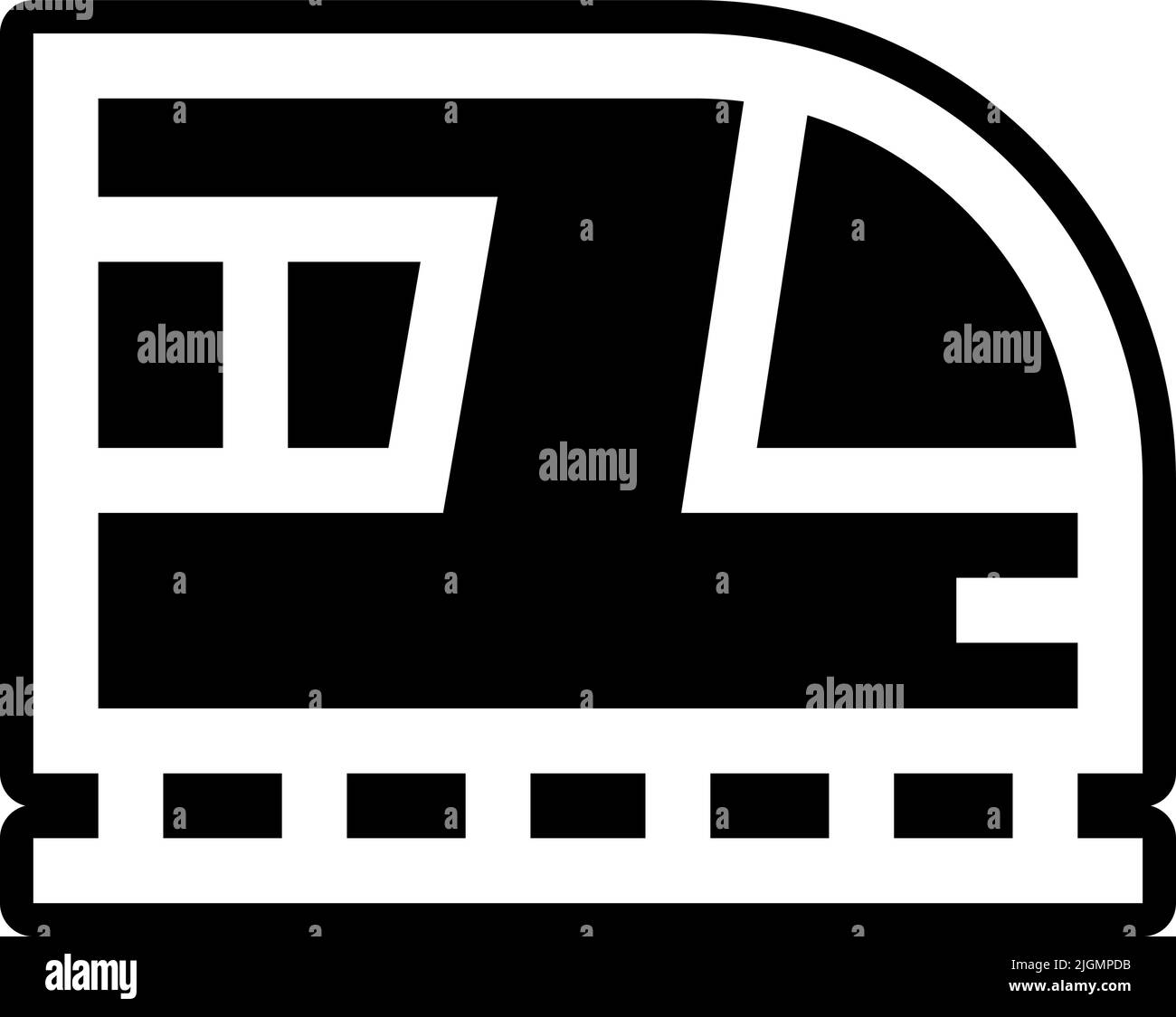 Icône de train de transport en commun . Illustration de Vecteur