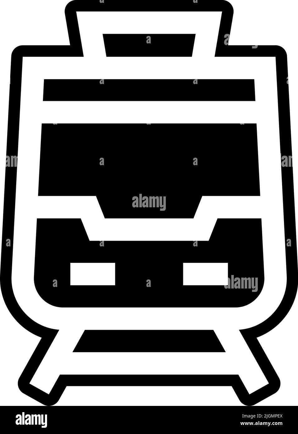 Icône de métro en transports publics . Illustration de Vecteur