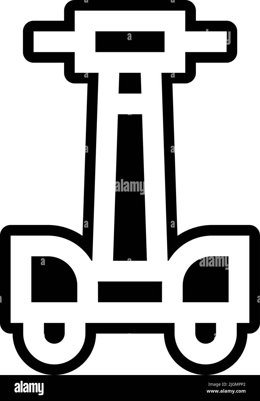 Transports en commun segway icône . Illustration de Vecteur