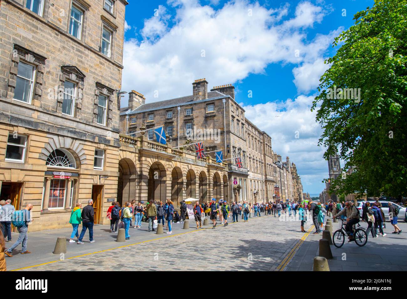 Hôtel de ville d'Édimbourg au 253 High Street sur Royal Mile dans la vieille ville d'Édimbourg, Écosse, Royaume-Uni. La vieille ville d'Édimbourg est un site classé au patrimoine mondial de l'UNESCO depuis 199 Banque D'Images