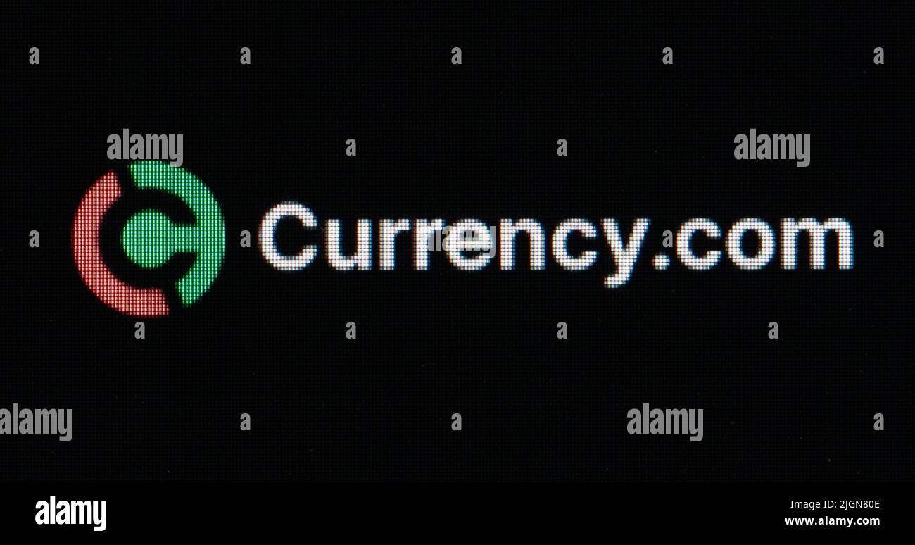 Rottweil, Allemagne. 11th juillet 2022. Le logo de l'échange de crypto Currency.com est visible sur l'écran d'un ordinateur dans un bureau. Crédit : Silas Stein/dpa/Alay Live News Banque D'Images