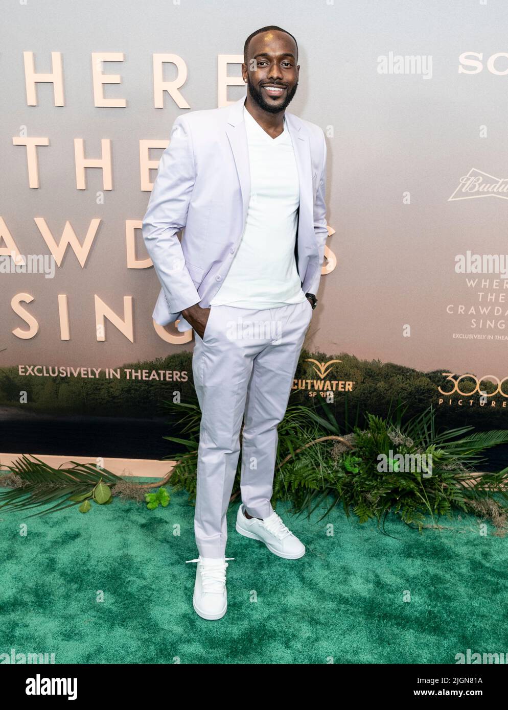 11 juillet 2022, New York, New York, États-Unis: Shomari Love assiste à la première du film ''Where the Crawdads Sing'' au Musée d'Art moderne (Credit image: © Lev Radin/Pacific Press via ZUMA Press Wire) Banque D'Images