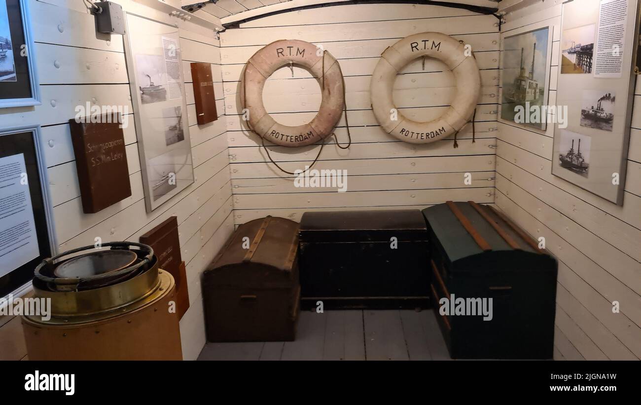 OUDDORP, PAYS-BAS - 05 MAI 2022: Ouddorp, pays-Bas - 05 mai 2022: Visitez le Musée du chemin de fer à Ouddorp, le Musée de la RTM des pays-Bas Ouddorp Banque D'Images