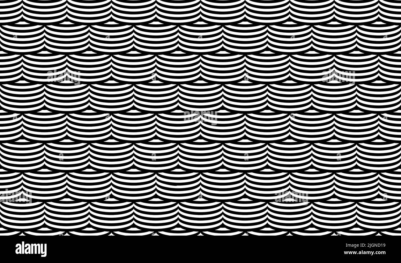 Illusion optique sans couture. Duotone à texture sans couture et motif vectoriel. Texture géométrique abstraite. Illustration de Vecteur