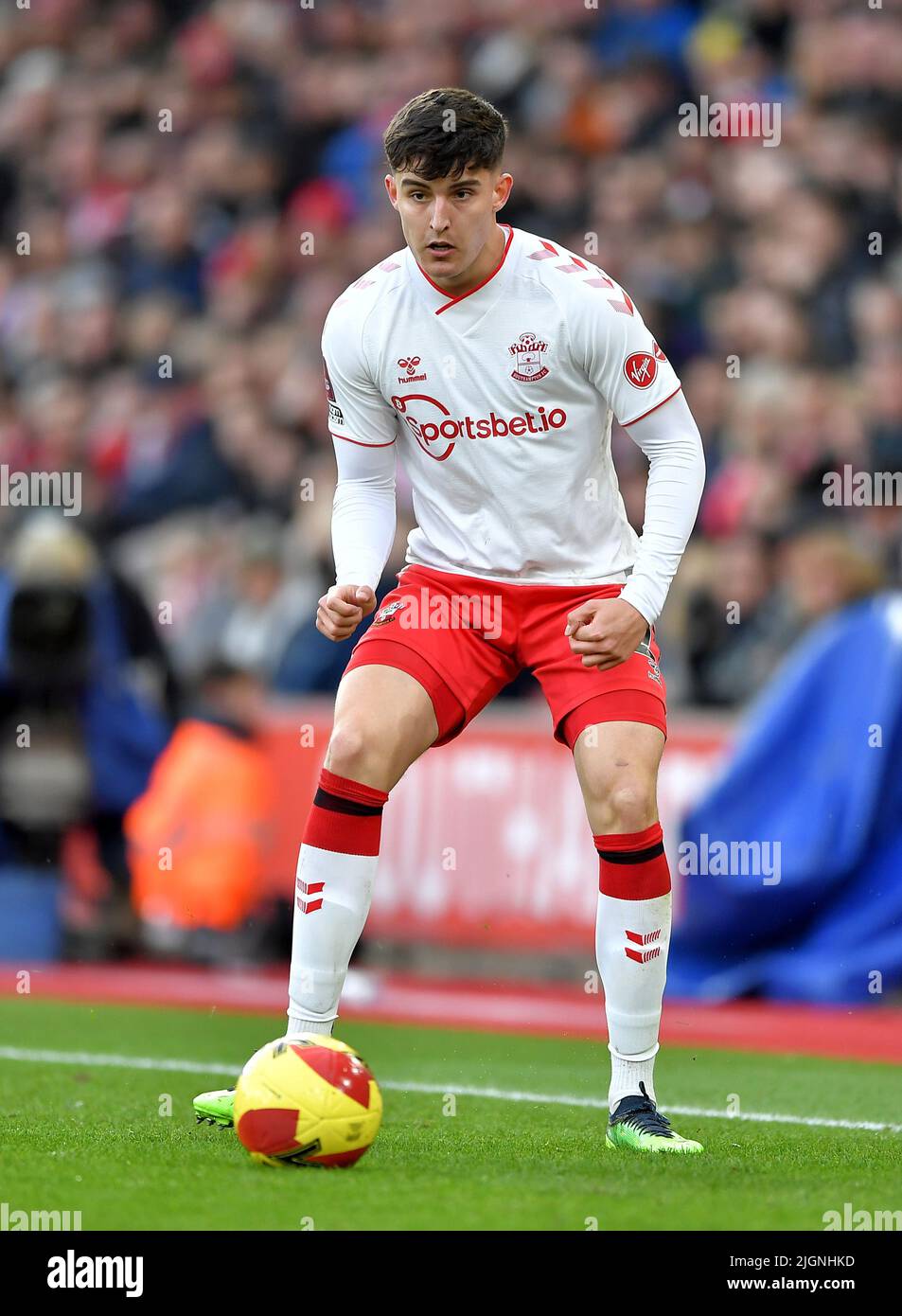 Tino Livramento of Southampton - Southampton v Coventry City, The Emirates FA Cup quatrième tour, St Mary's Stadium, Southampton, Royaume-Uni - 5th février 2022 usage éditorial exclusif - restrictions DataCo Banque D'Images