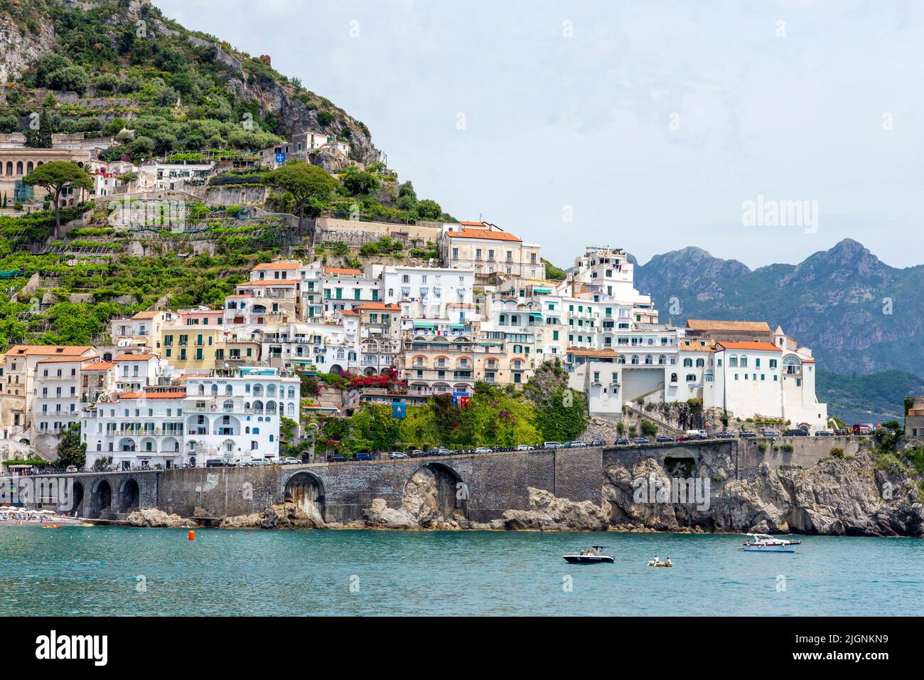 Positano, Amalfi Coast, Italie Banque D'Images