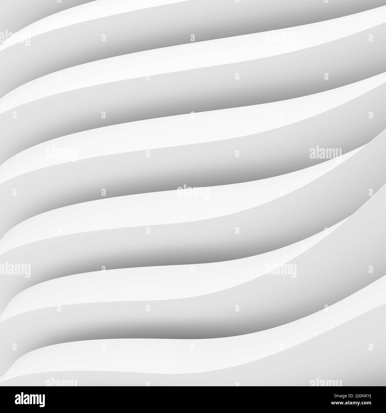3D rendu du concept d'architecture moderne blanche Banque D'Images