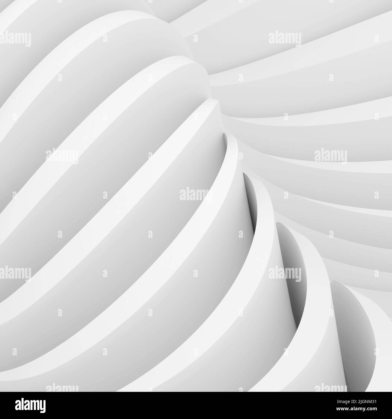 3D Architecture abstraite blanche Banque D'Images