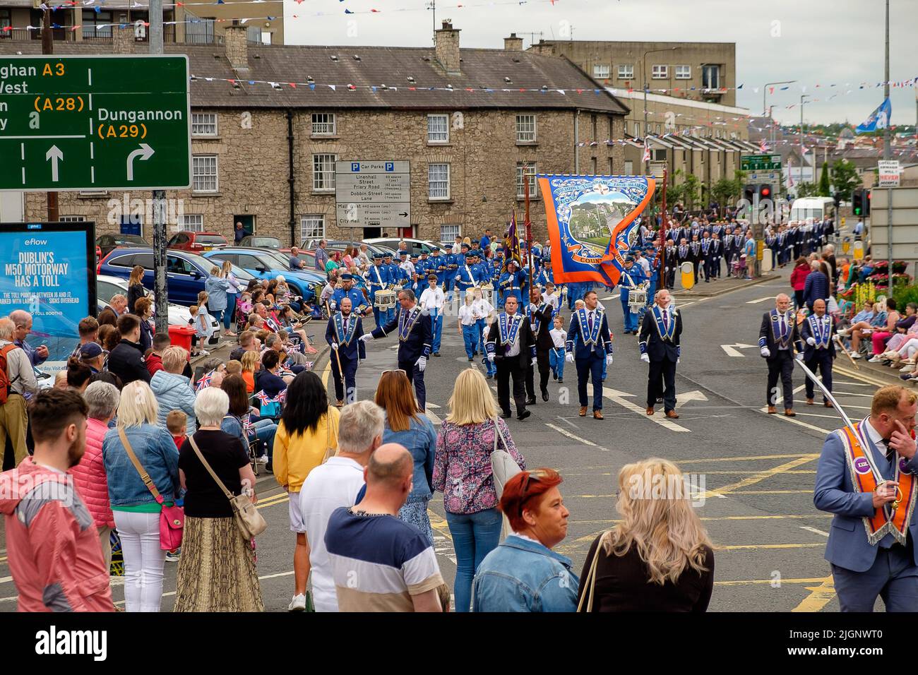 Armagh N.Ireland 12 juillet 2022 Orange Commander le 12 juillet Parade Liam McArdle/ Alamy Live News Banque D'Images