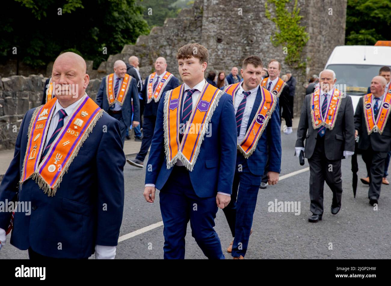 Glenarm, Co Antrim, Irlande du Nord. 12th juillet 2022. 12/07/22 Glenarm, Irlande du Nord. The Braid, 12 juillet manifestation à Glenarm, Co Antrim.pic Steven McAuley/McAuley Multimedia Credit: McAuley Multimedia Ltd/Alay Live News Credit: McAuley Multimedia Ltd/Alay Live News Banque D'Images