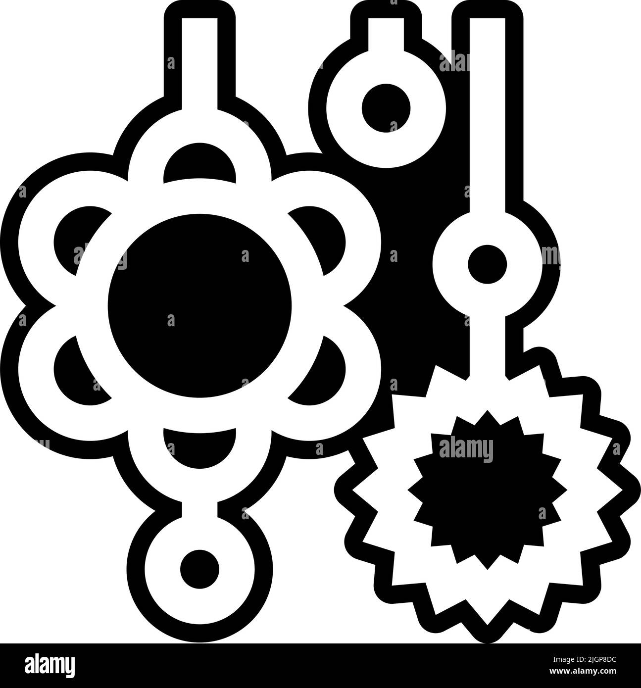 Décorations de douche de bébé icône . Illustration de Vecteur