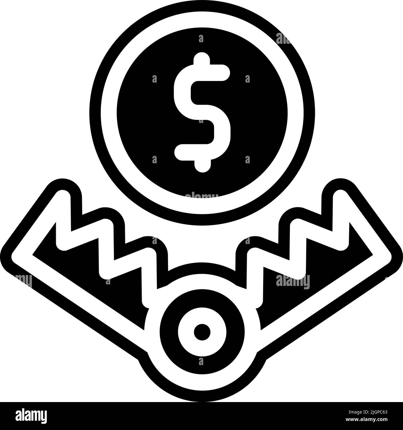 Icône de trappe de corruption . Illustration de Vecteur