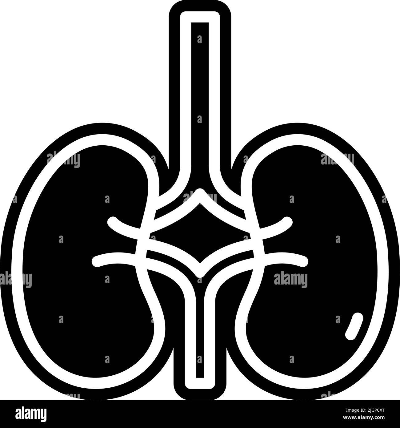 Maladies icône rénale . Illustration de Vecteur