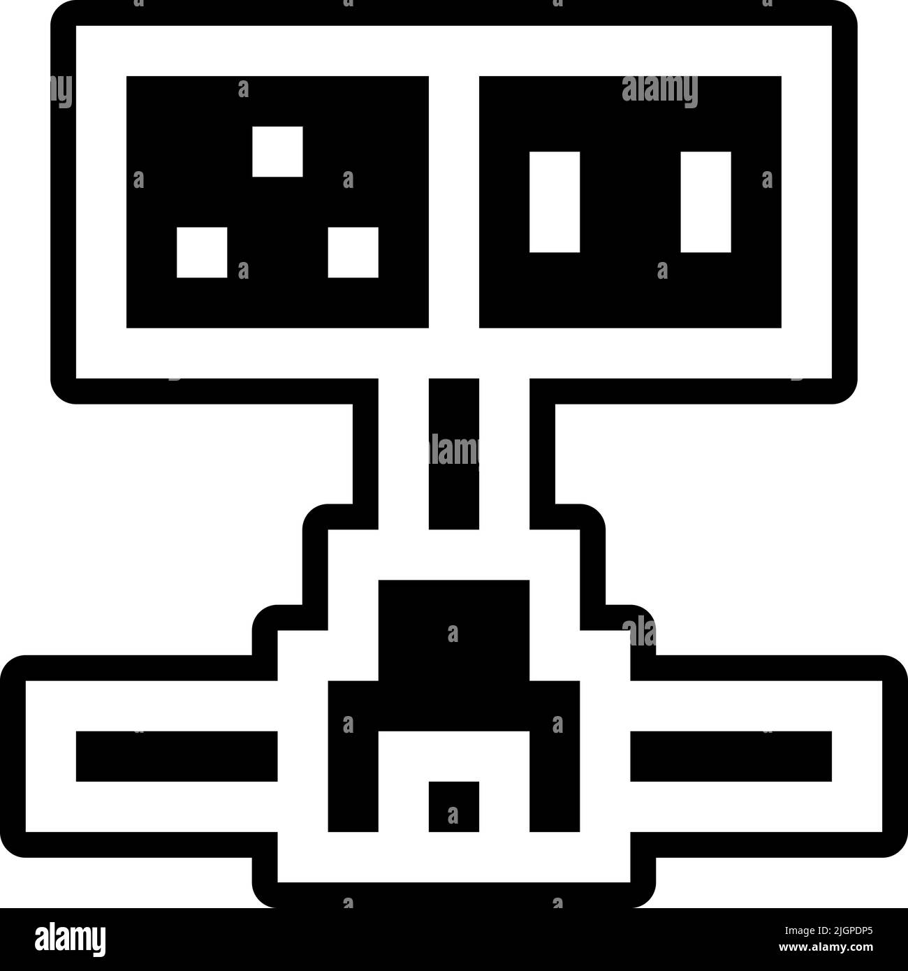 Icône câblage outils et éléments électriques . Illustration de Vecteur