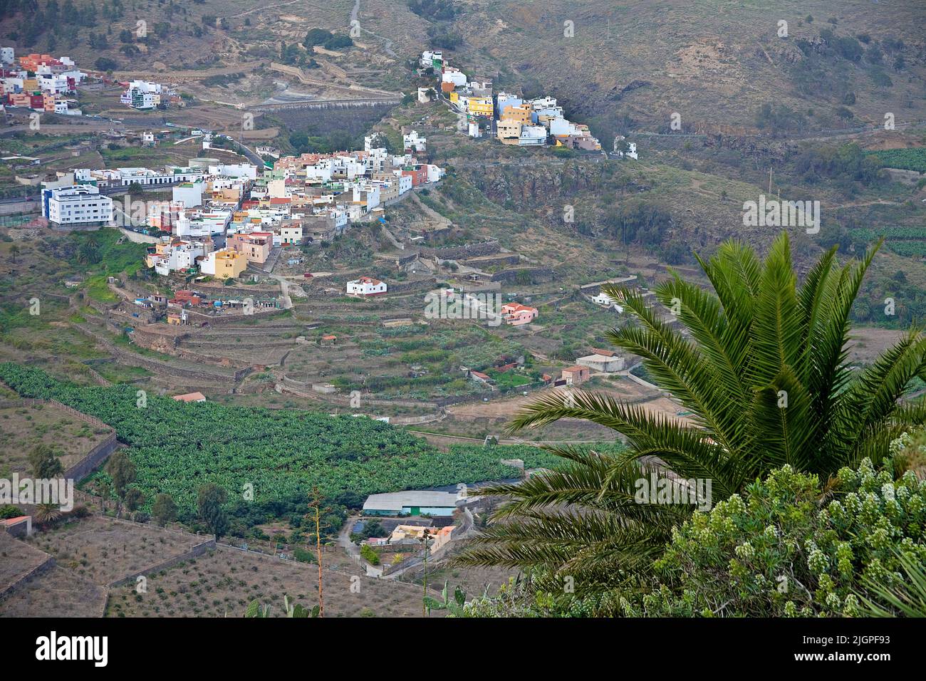 Petit village dans le nord du Grand Canary, îles Canaries, Espagne, Europe Banque D'Images