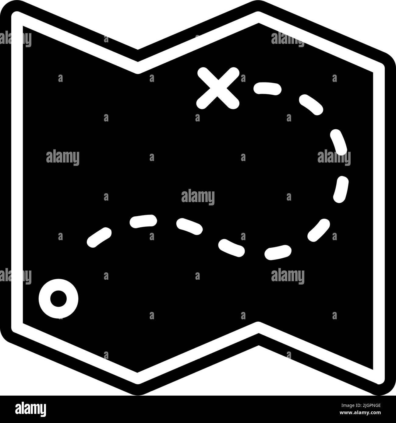 Icône d'emplacement de la carte de visite et de voyage . Illustration de Vecteur
