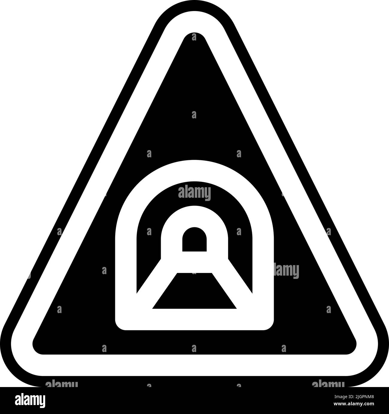 Panneaux de signalisation icône de tunnel . Illustration de Vecteur