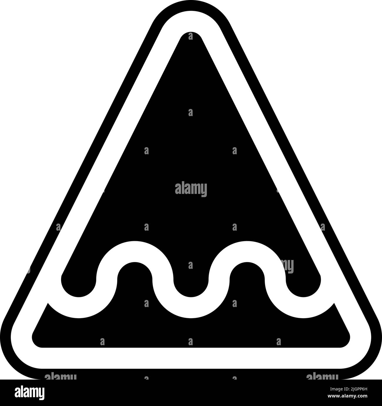 Signalisation irrégulière icône . Illustration de Vecteur