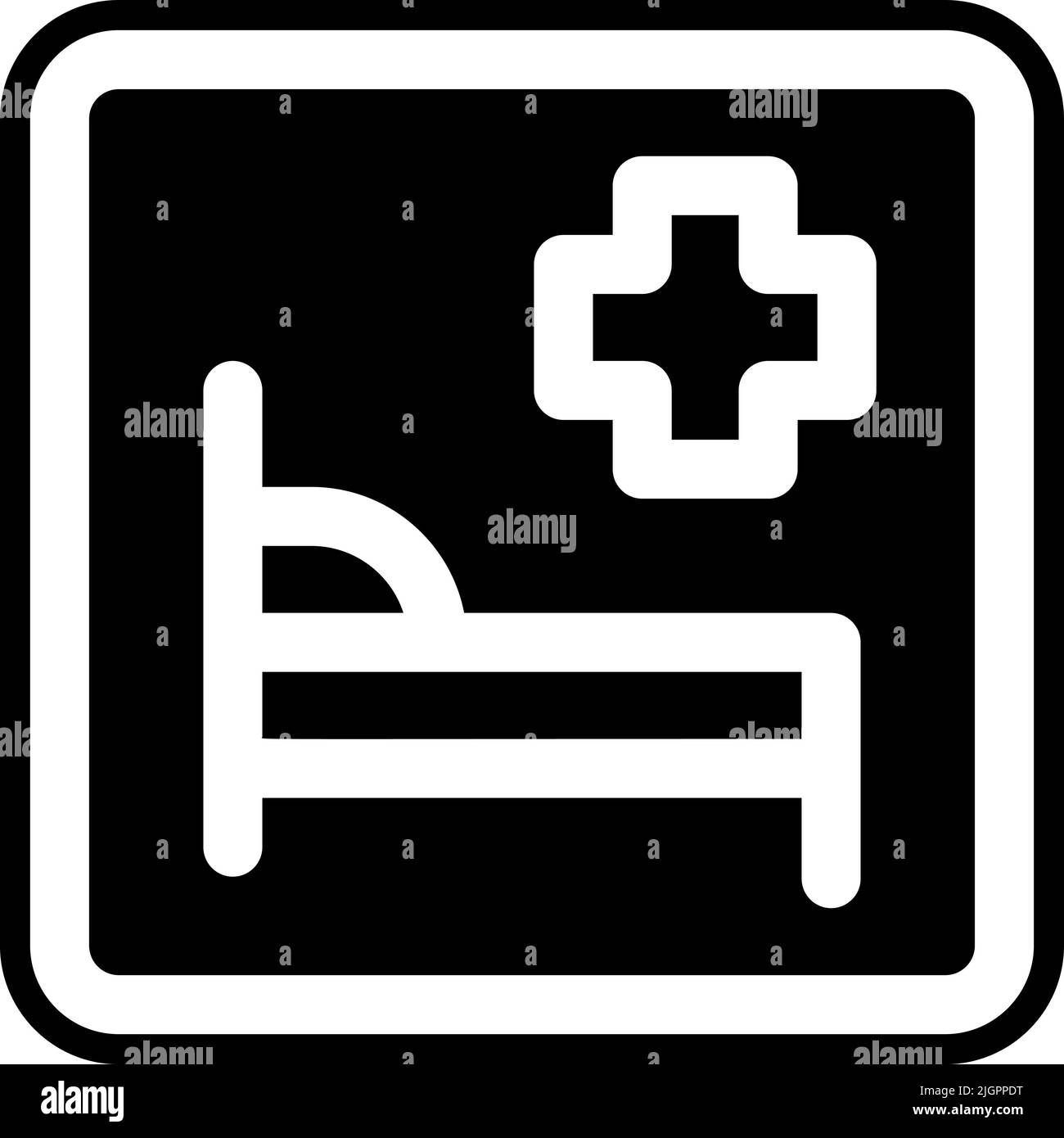 Panneaux de signalisation icône hôpital . Illustration de Vecteur