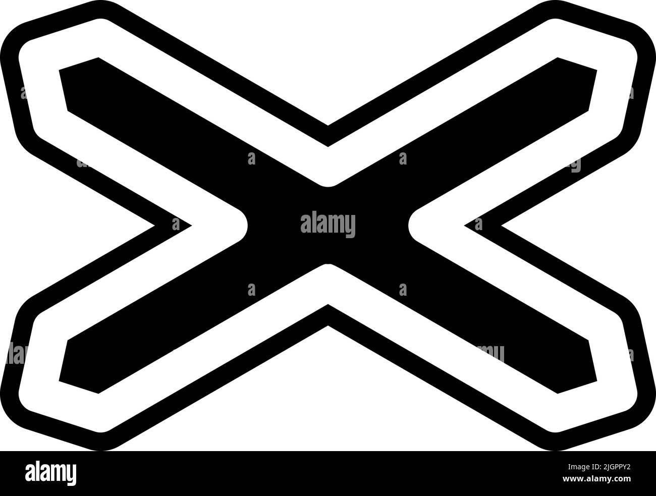 Panneaux de signalisation icône de chemin de fer . Illustration de Vecteur