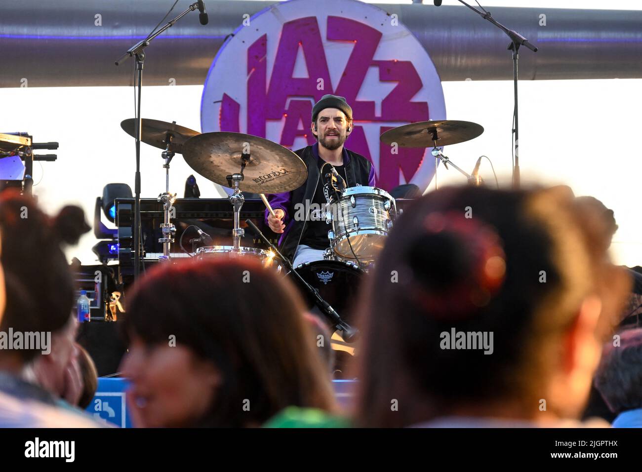 Programme Festival De Jazz Juan Les Pins 2022 Antibes, France, 10 juillet 2022, Dan Weiss de Delvon Lamarr orgue Trio