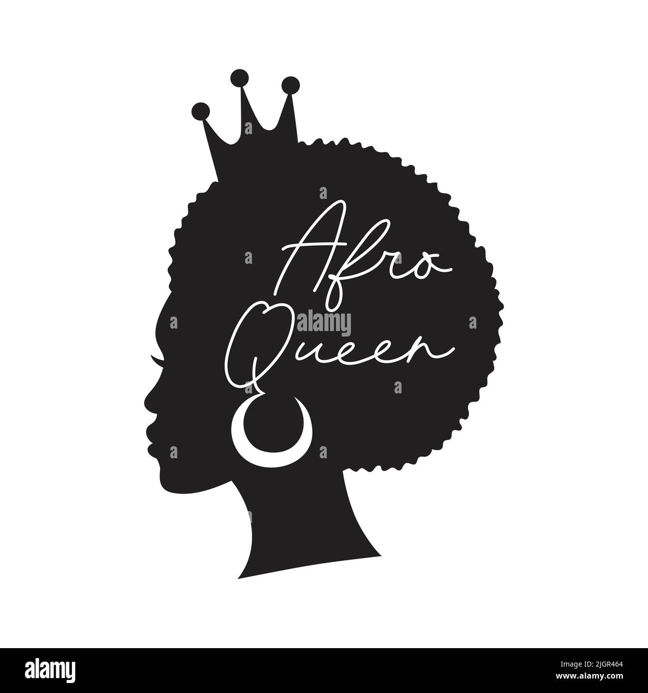 Femme afro-américaine. Fille africaine dessin simple. Illustration de Vecteur