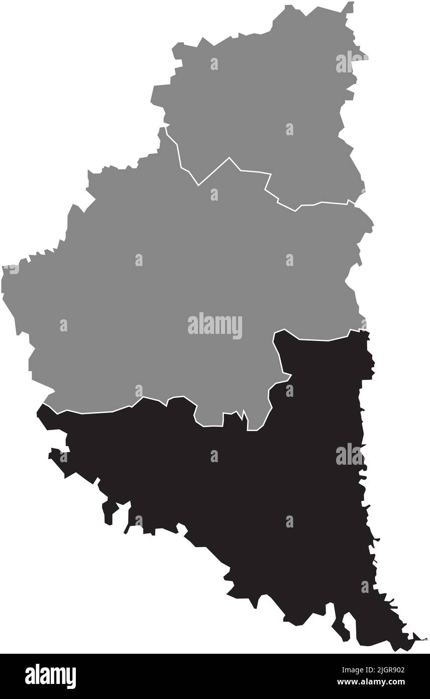 Carte de localisation de la RAION de CHORTKIV, OBLAST DE TERNOPIL Illustration de Vecteur