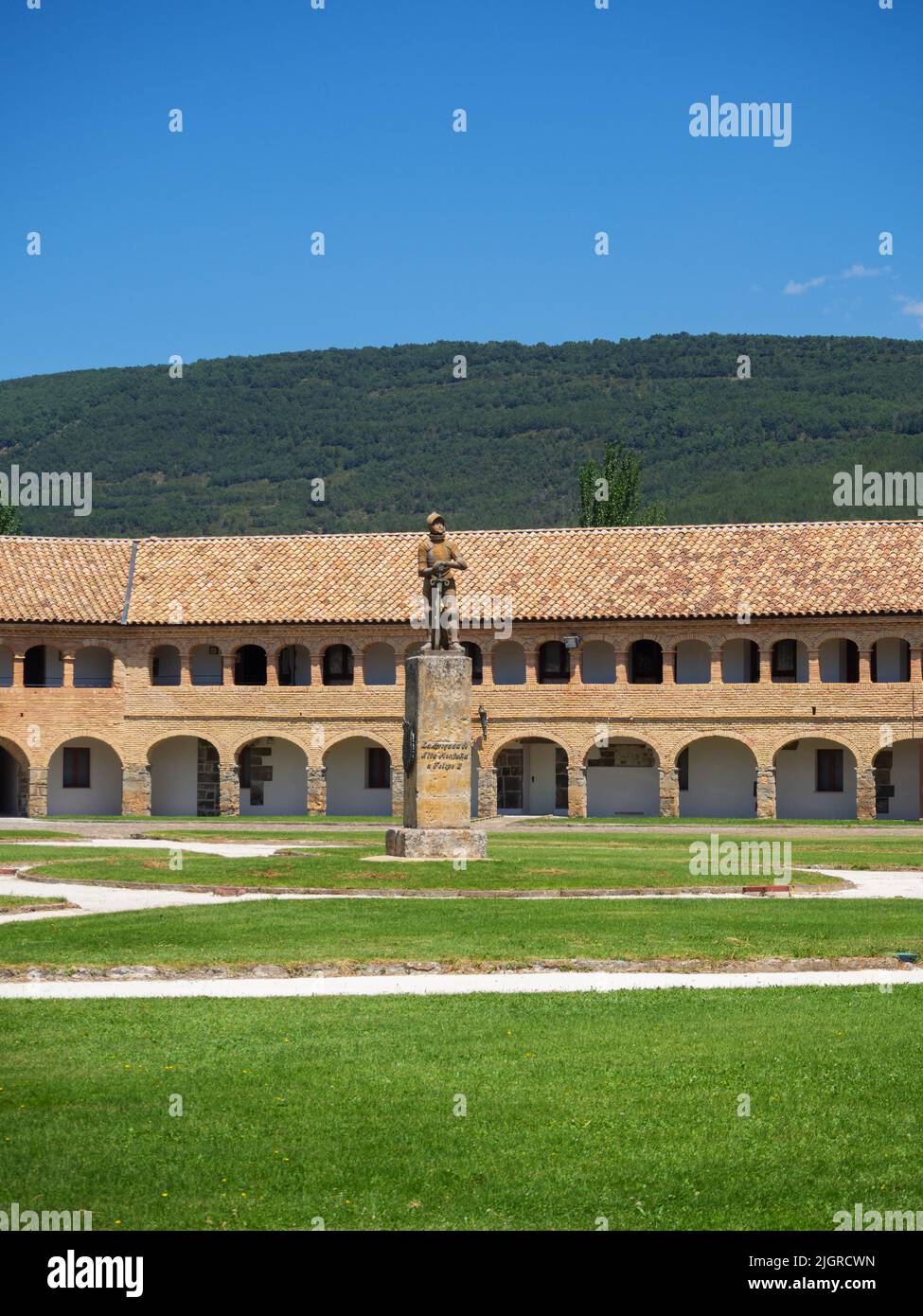 Intérieur du château de San Pedro citadelle de Jaca, Huesca, Espagne Banque D'Images